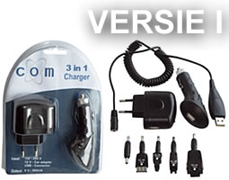 COM 3 in 1 Charger versie I